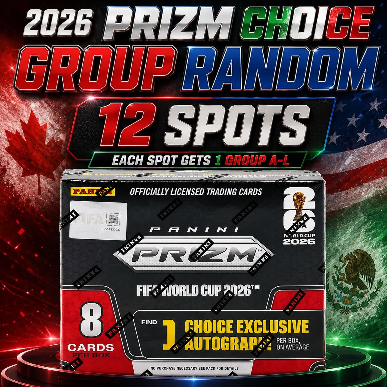 GB5377 2026 PANINI PRIZM FIFA WORLD CUP CHOICE