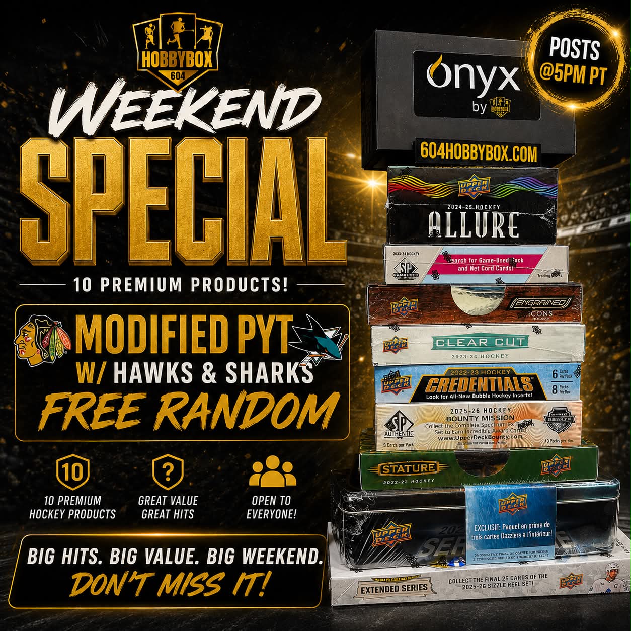 GB5345 NHL THE WEEKEND SPECIAL 10 BOX MIXER