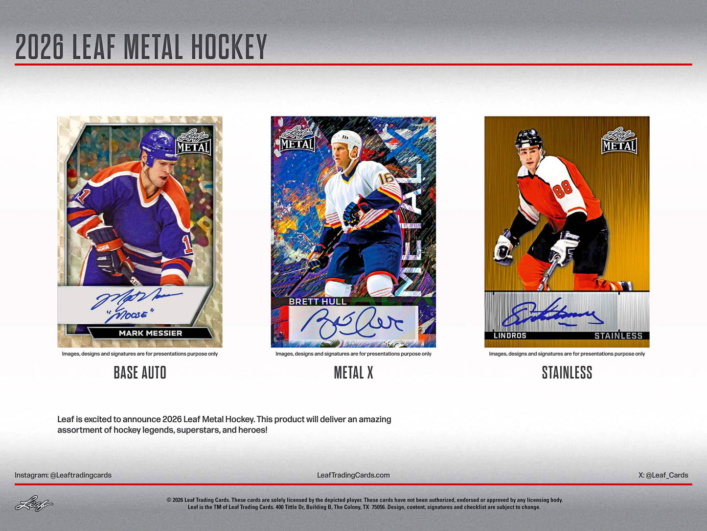 GB5294 NHL TGIF $20 SPECIAL w/ 2026 LEAF METAL