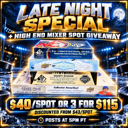 GB5528 NHL LATE NIGHT SPECIAL + $209 SPOT GIVEAWAY IN GB5515 HIGH END MIXER