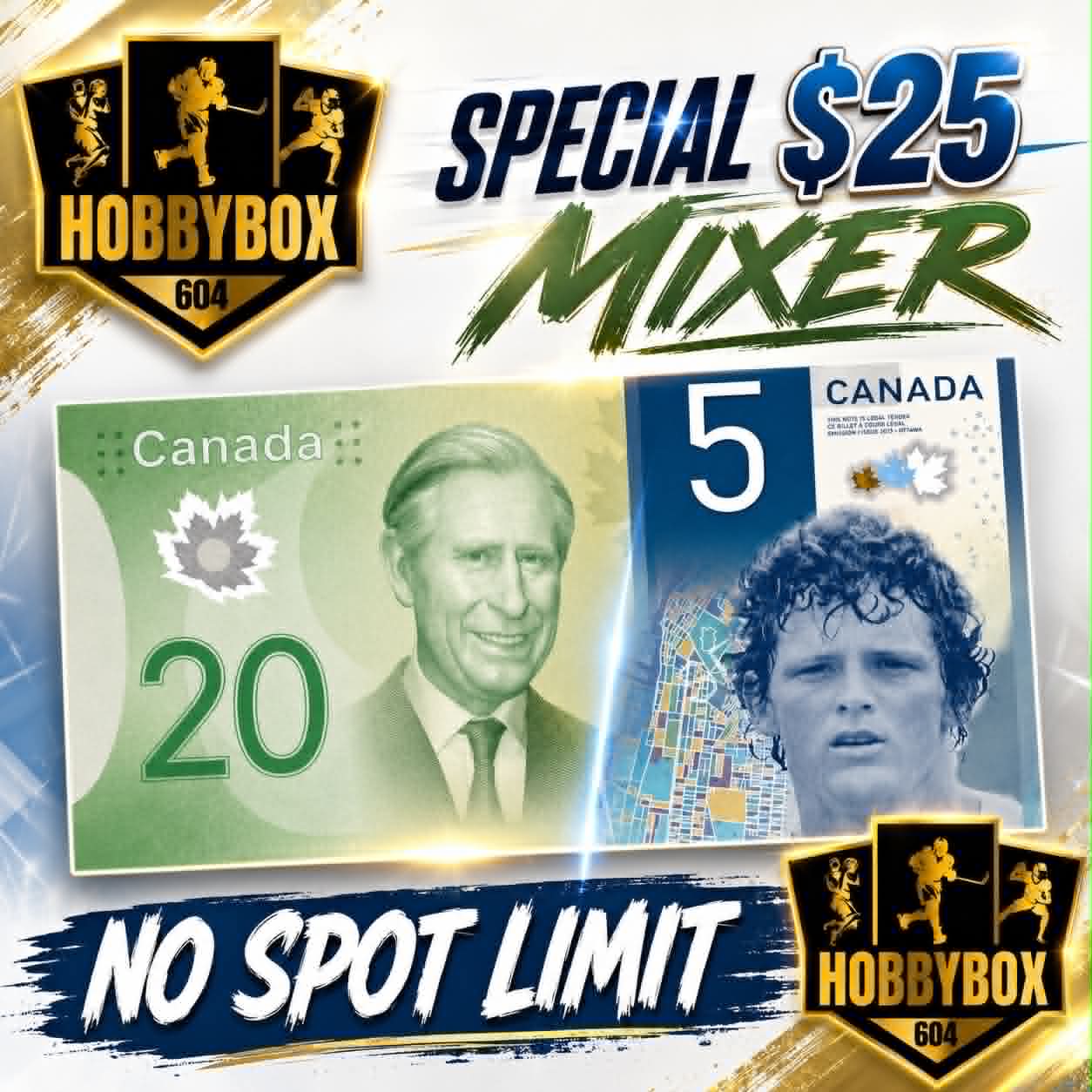 GB5354 NHL SUNDAY FUNDAY $25 SPECIAL 5 BOX MIXER w/ SPA