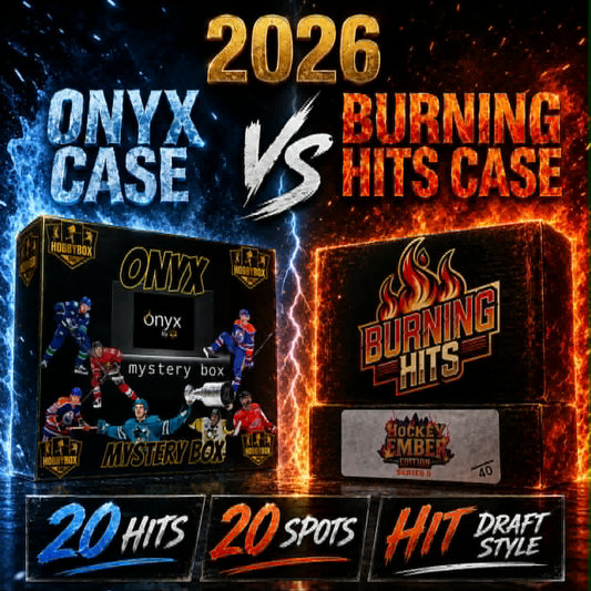 GB5225 NHL HIT DRAFT w/ ONYX CASE vs BURNING HITS CASE