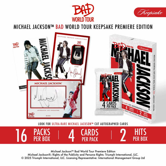 GB5236 2026 KEEPSAKE MICHAEL JACKSON COLLECTION DOUBLE BOX + 1984 PACK GIVEAWAY