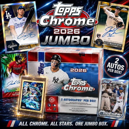 GB5393 MLB 2026 TOPPS CHROME JUMBO HOBBY TEAM RANDOM #2