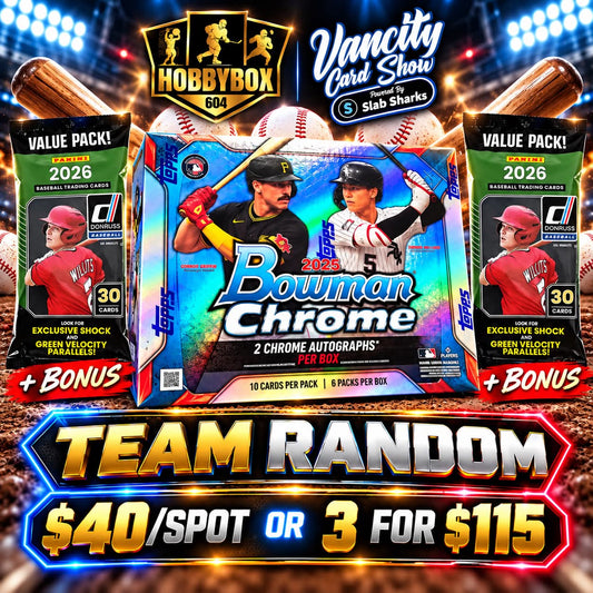 GB5496 MLB 2026 BOWMAN CHROME + BONUS TEAM RANDOM
