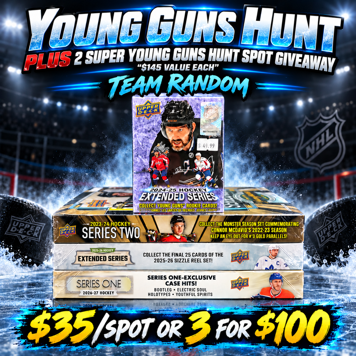 GB5527 NHL MINI YOUNG GUNS HUNT + 2 SPOT GIVEAWAY IN GB5501 SUPER YG HUNT