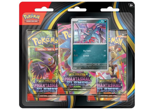 POKEMON MEGA EVOLUTION PHANTASMAL FLAMES 3 PACK BLISTER