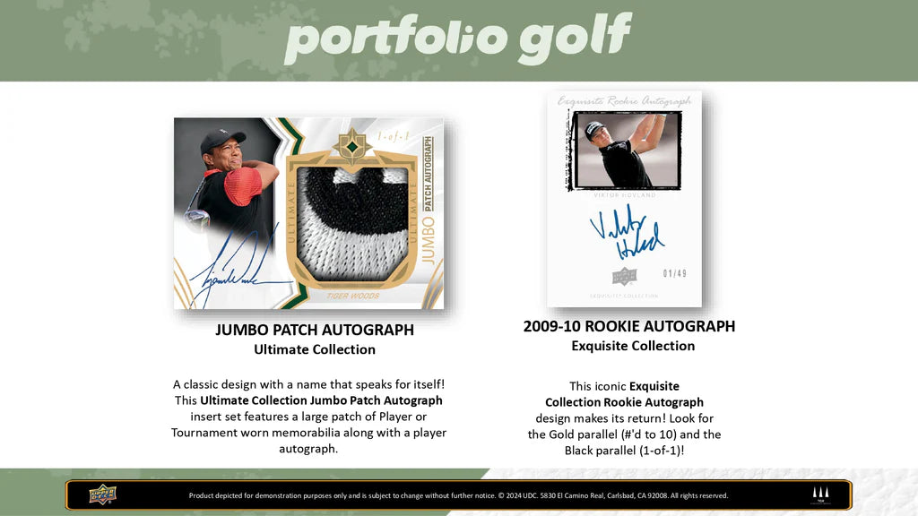 GB5127 2024 UPPER DECK PORTFOLIO GOLF PACK RANDOM