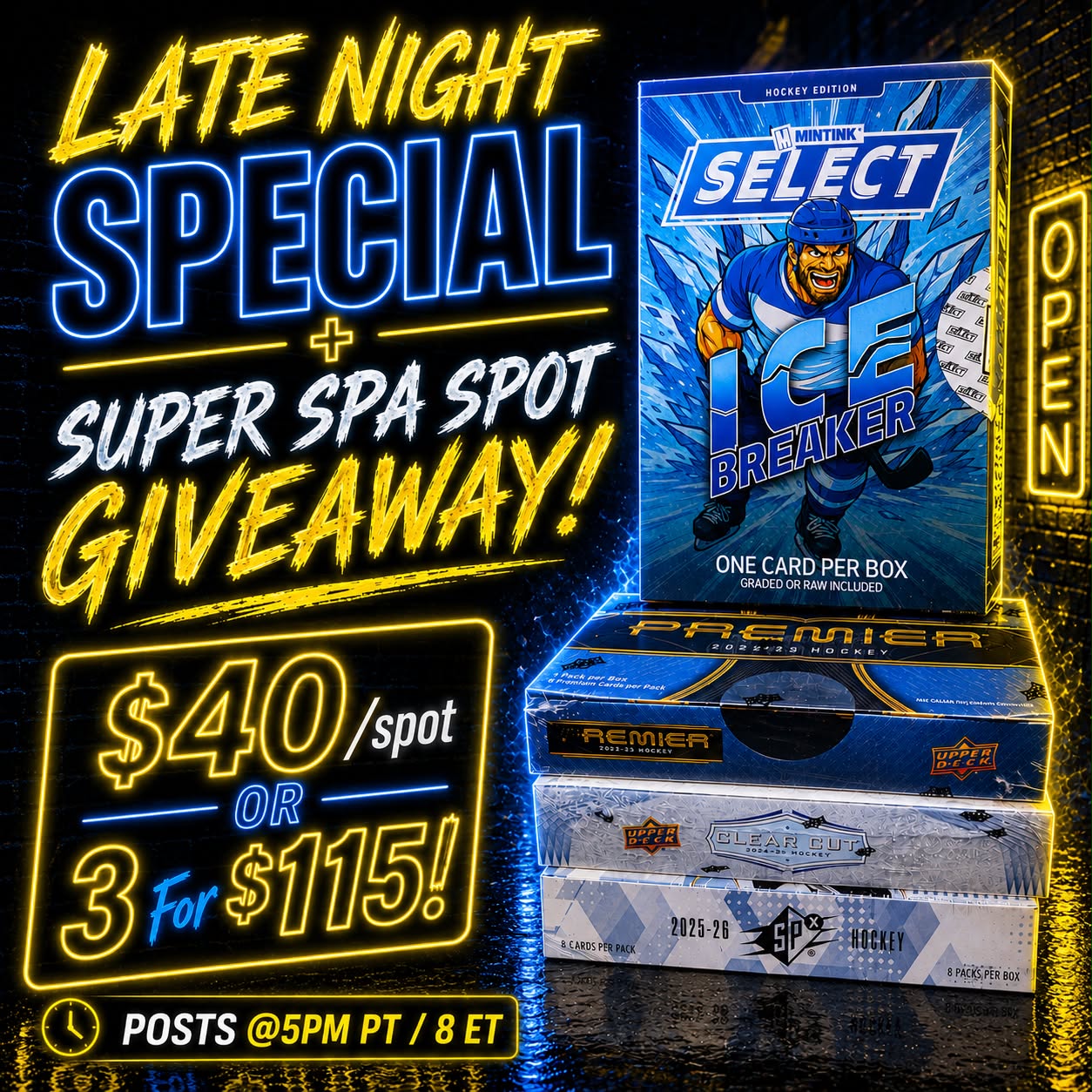 GB5303 NHL LATE NIGHT SPECIAL + SPOT GIVEAWAY IN GB5300 SUPER SPA MIXER