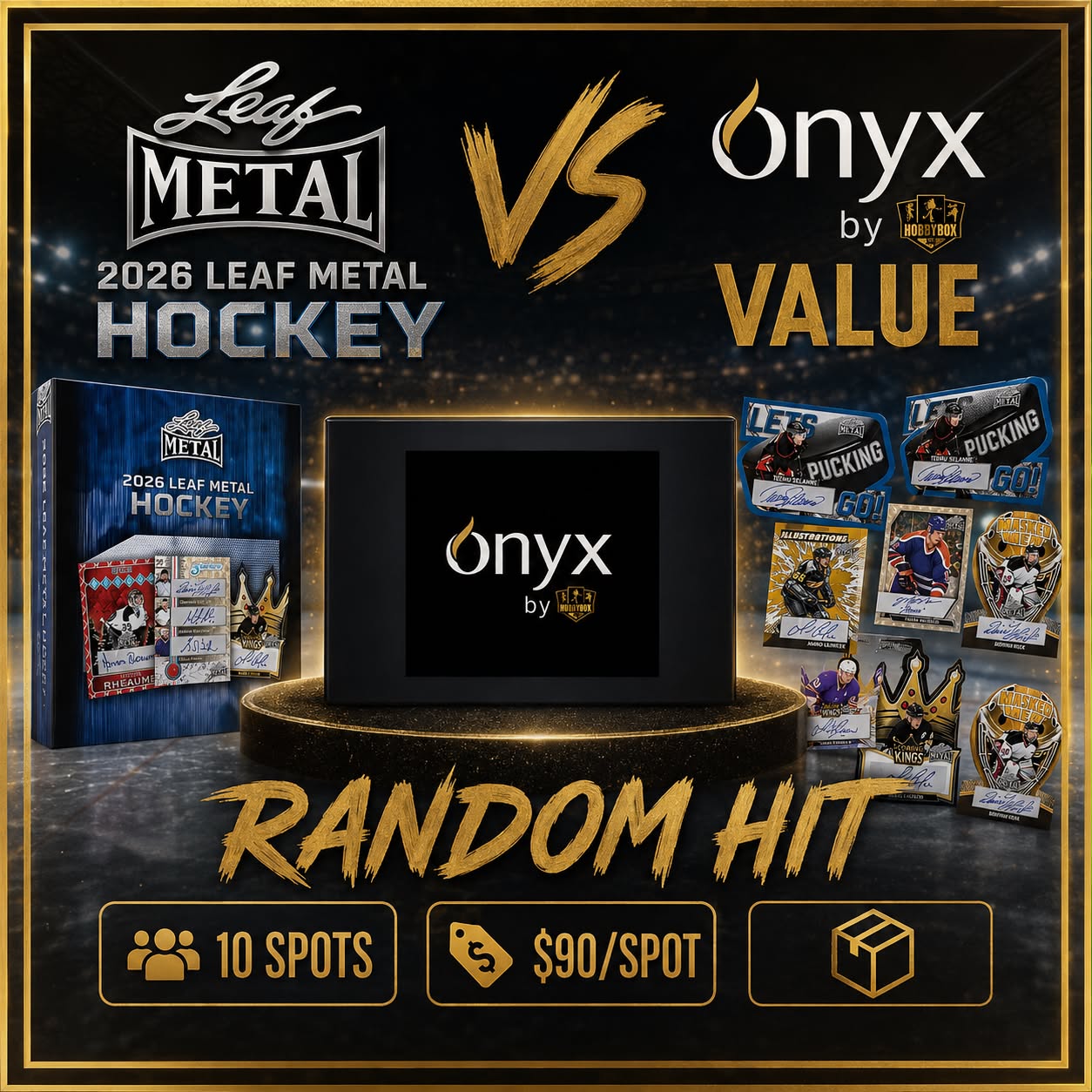 GB5307 NHL 2026 LEAF METAL HOCKEY vs ONYX VALUE HIT RANDOM
