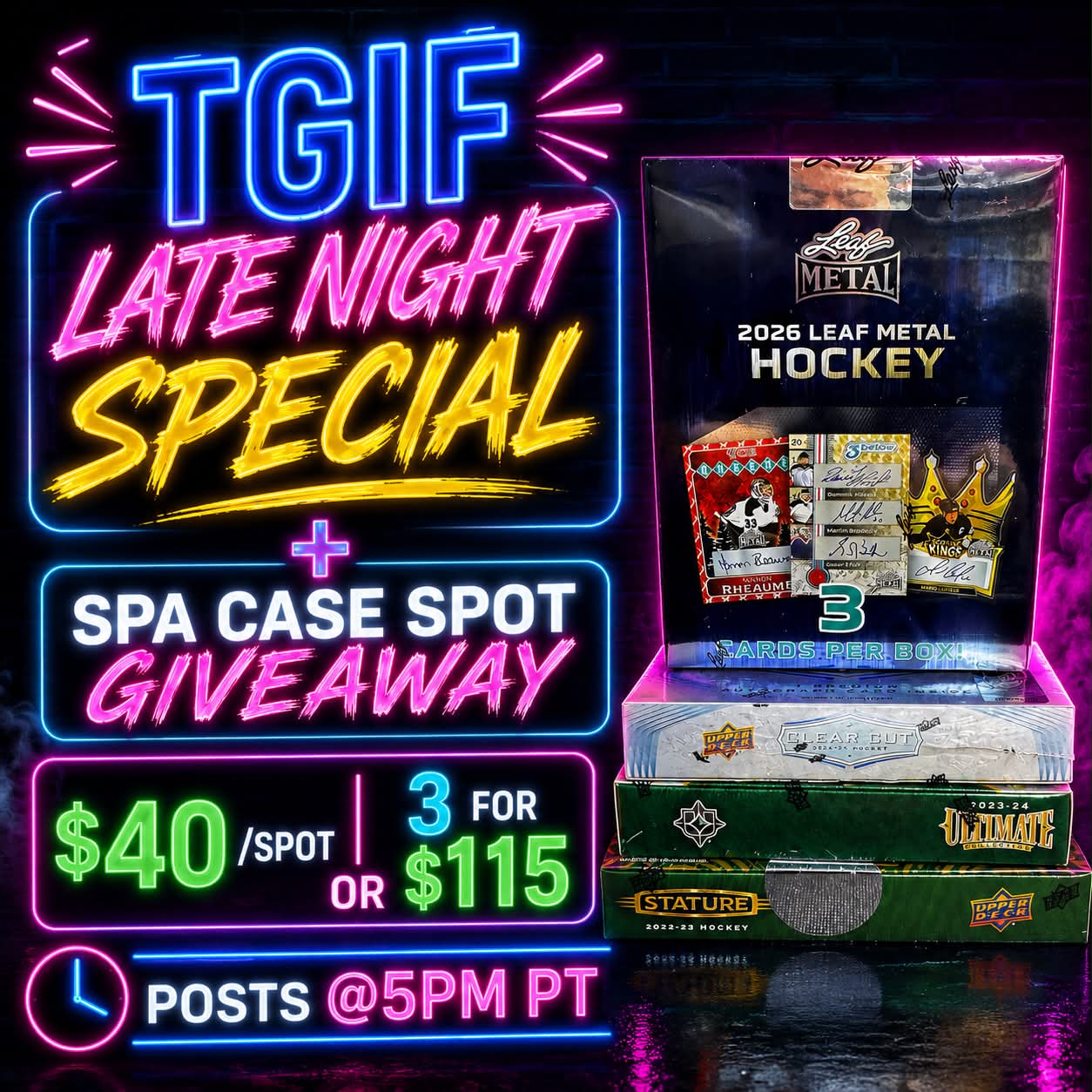GB5313 NHL LATE NIGHT SPECIAL + SPOT GIVEAWAY IN GB5315 SPA 8 BOX CASE