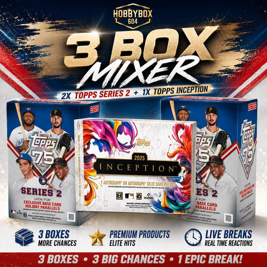 GB5352 MLB 3 BOX MIXER w/ TOPPS INCEPTION MOD. PYT