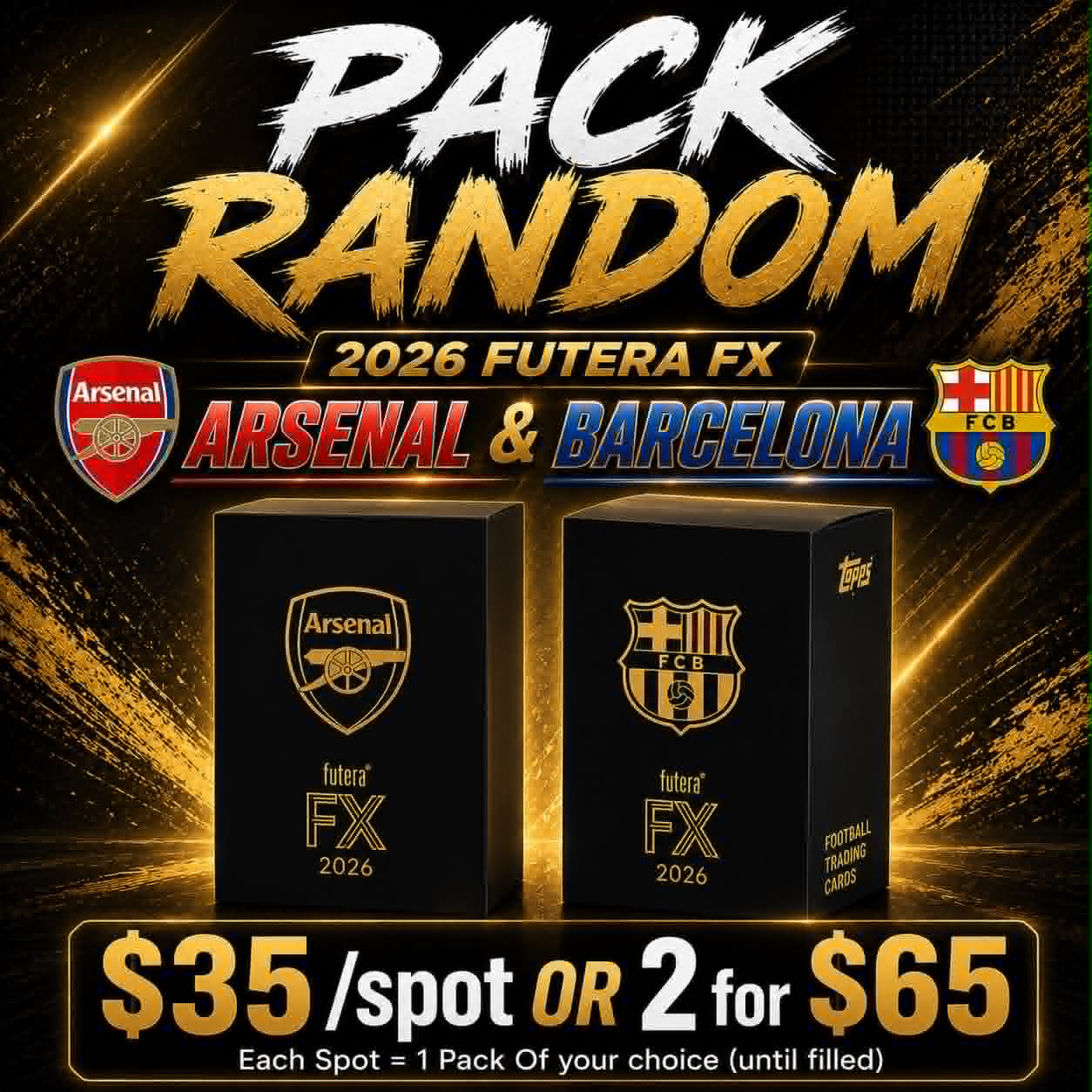 GB5357 SOCCER 2026 FUTERA FX ARSENAL & BARCELONA