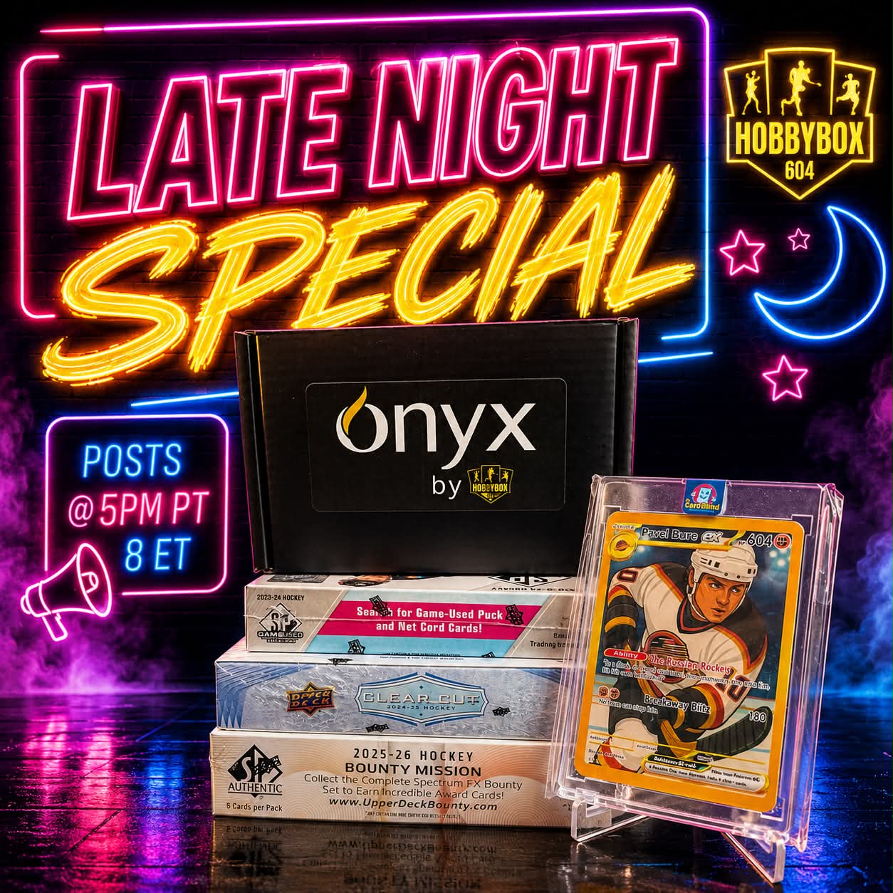 GB5387 NHL TGIF LATE NIGHT 4 BOX SPECIAL w/ ONYX SERIES 5