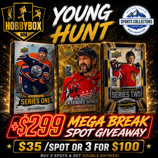 GB5411 NHL YG HUNT + $299 SPOT GIVEAWAY IN GB5500 SUPER BREAK 30 BOX MIXER