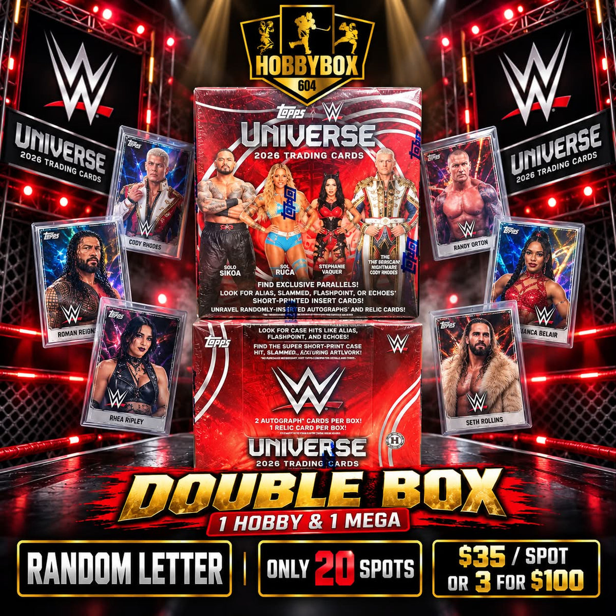 GB5470 WWE 2026 TOPPS UNIVERSE DOUBLE BOX