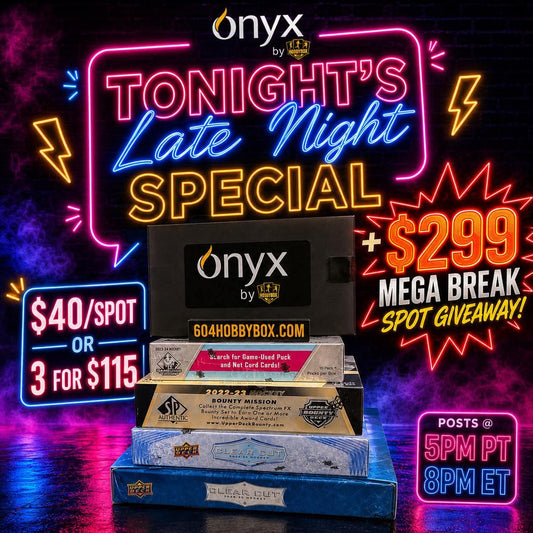 GB5422 NHL SUNDAY LATE NIGHT SPECIAL + $299 SPOT GIVEAWAY IN GB5500 SUPER BREAK 30 BOX MIXER