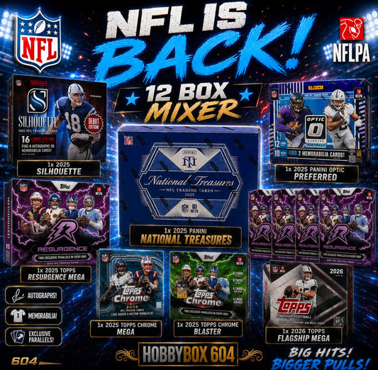 GB5450 NFL IS BACK! 12 BOX MIXER w/ 2025 NATIONAL TREASURES